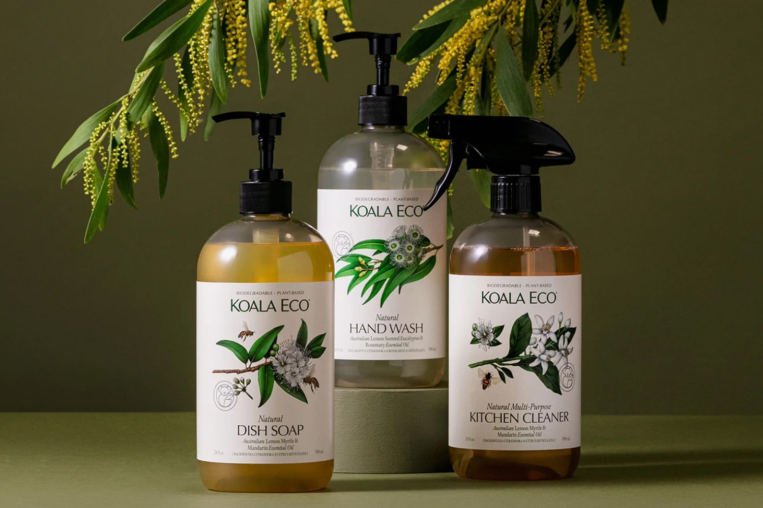 Koala Eco Natural Glass Cleaner - Plant-Based, Eco-Friendly - with  Australian Peppermint Essential Oil - 24oz
