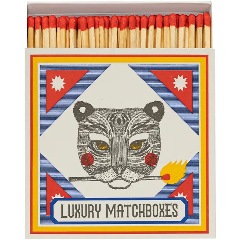 Luxury matchboxes with printed designs, by Archivist matchboxes