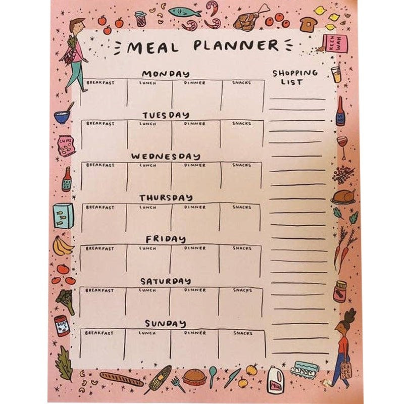 Weekly Meal Planner Notepad