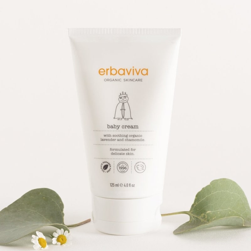 Lifestyle shot of  Erbaviva Baby Cream (4 oz)