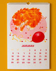 Bromstad Printing Co. 2025 Risograph Wall Calendar - Ain't Life Grand? (January)