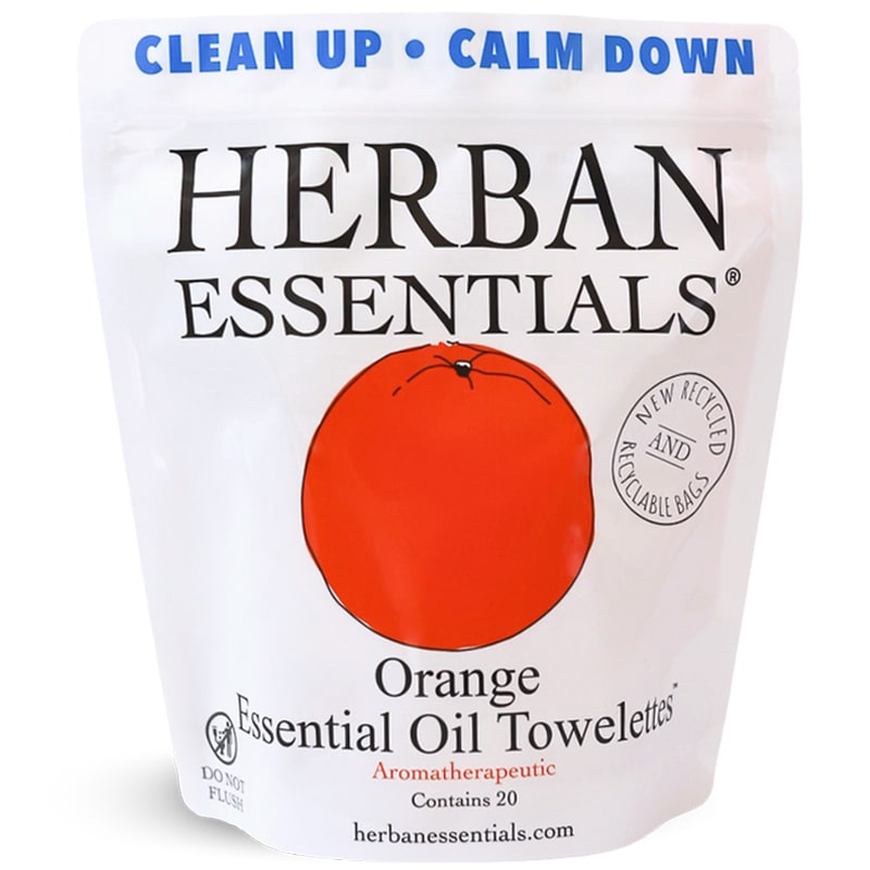 Herban Essentials Orange Towelettes (20 pcs)