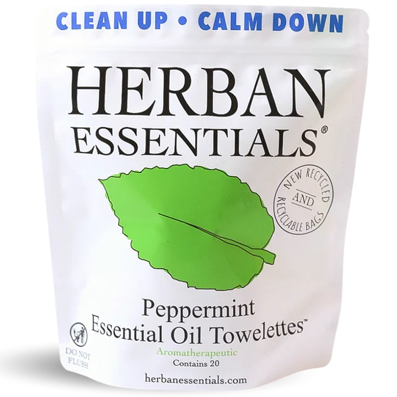 Herban Essentials Peppermint Towelettes (20 pcs)