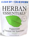 Herban Essentials Peppermint Towelettes (20 pcs)