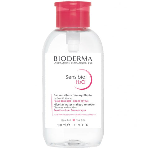 Set Bioderma Agua Micelar SensIbio H20 FCE 250 ML + Cotton Pouch