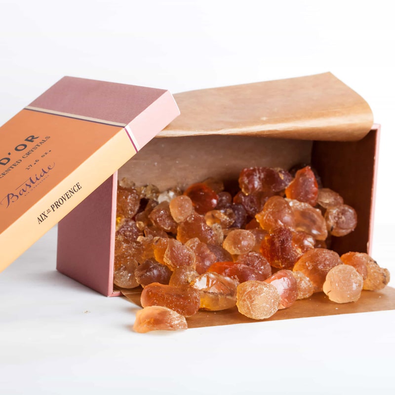 Bastide Ambre d&#39;Or Potpourri Crystals (700 g) open box