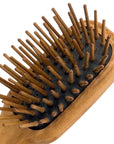 Burstenhaus Redecker Pocket Hairbrush - Mini (close up detail of brush head and bristles)