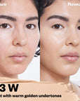 Kosas Cosmetics Revealer Concealer Super Creamy + Brightening (Tone 03 W) before/after on face
