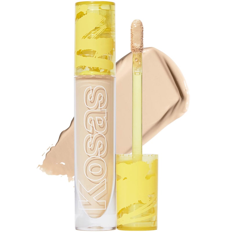 Kosas Cosmetics Revealer Concealer Super Creamy + Brightening (Tone 04 N, 6 ml) with swatch