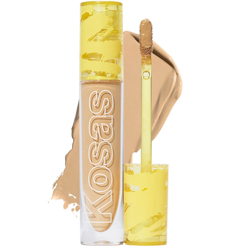 Kosas Cosmetics Revealer Concealer Super Creamy + Brightening (Tone 06 O, 6 ml) with swatch