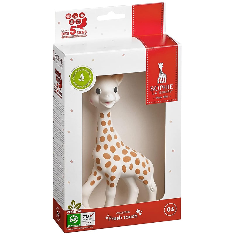 Sophie la girafe | Handcrafted for 60 Years in France | 100% Natural Rubber  | Designed for Teething Babies | Awaken All 5 Senses | Easy to Clean 