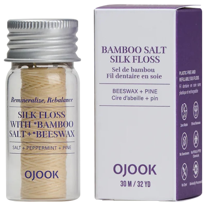 OJOOK Silk Floss with Bamboo Salt and Beeswax (32 yds) with box