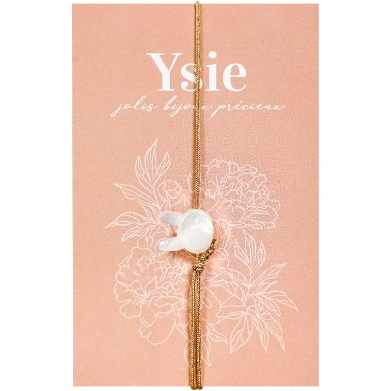 YSIE Adult Golden Camille Bracelet – White Rabbit (1 pc)