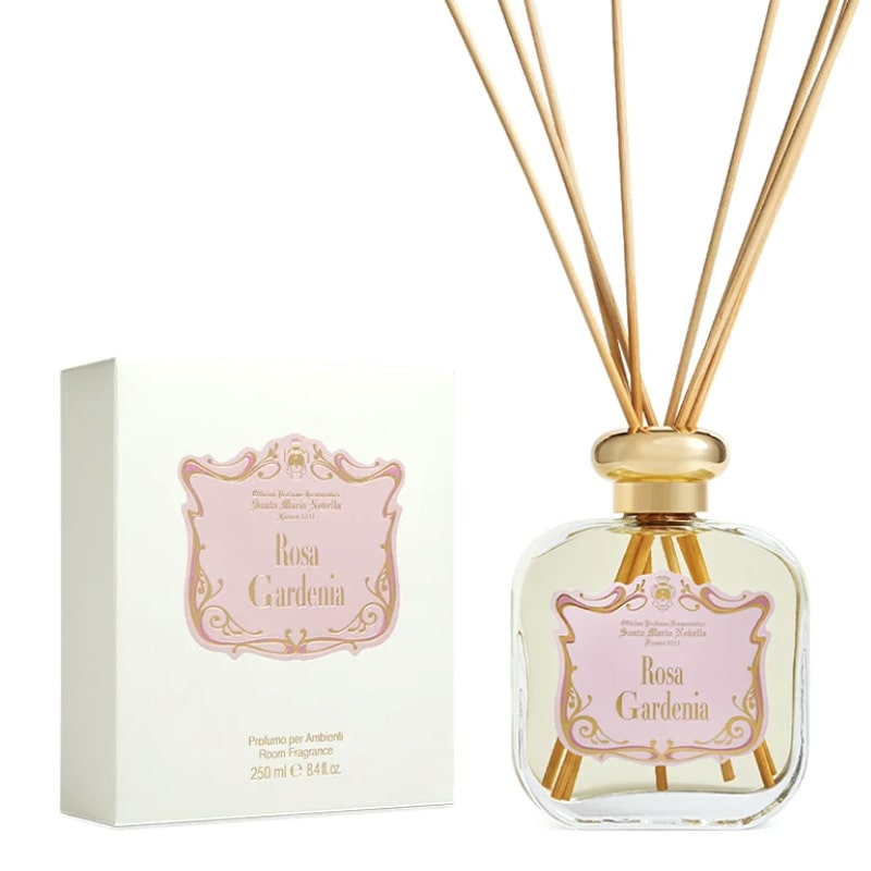 Santa Maria Novella Rosa Gardenia Room Fragrance Diffuser (250 ml) with box