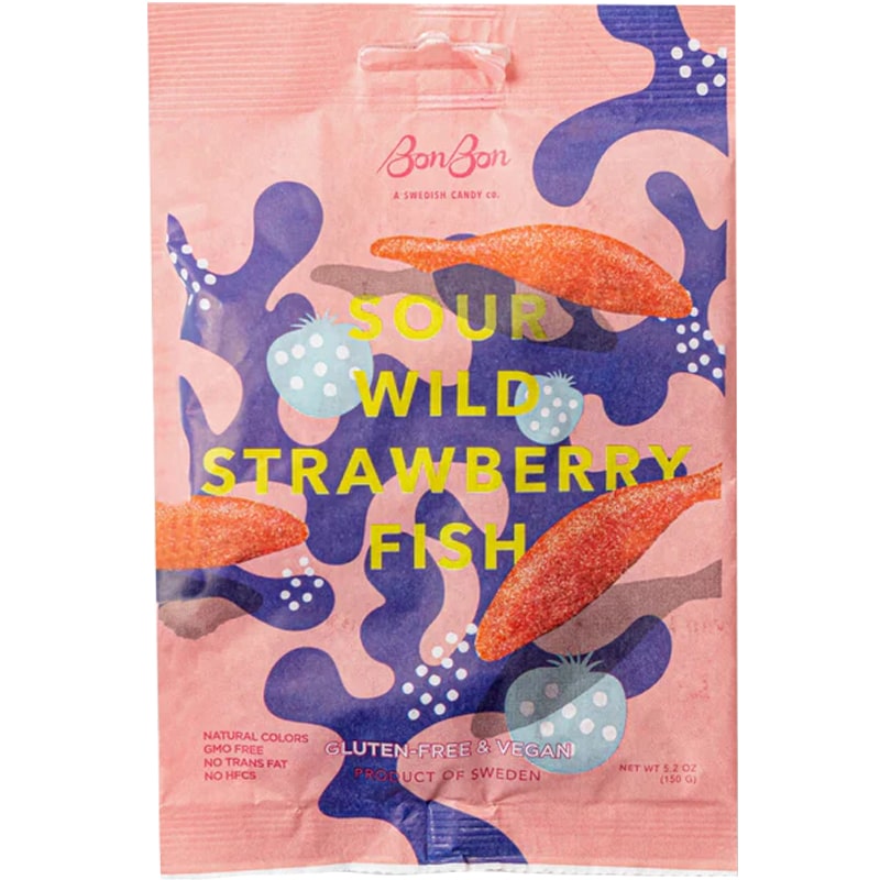 BonBon NYC Sour Wild Strawberry Fish (5.2 oz)