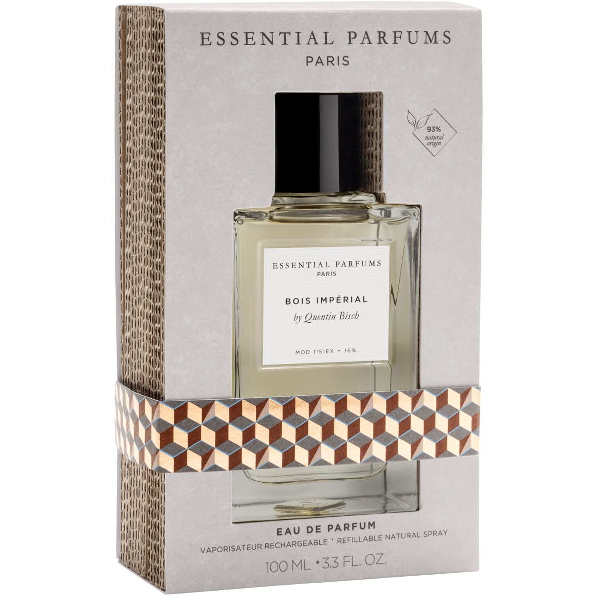 Essential Parfums Bois Imperial Perfume by Quentin Bisch (100 ml) inside packaging