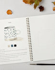 Emily Lex Studio Autumn Watercolor Workbook - product details and drawings shown