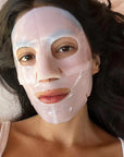 Ametta Skin Anti-Aging Collagen Mask - model shown wearing product on face