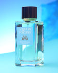 Eau d'Italie Acqua di Positano Eau de Parfum (100 ml) - Beauty shot on blue background