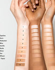 Chantecaille Just Skin Tinted Moisturizer - Glow - Chantecaille Just Skin Tinted Moisturizer - Opaline - tinted moisturizer swatches on different skin tones