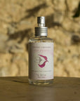 La Selva Positano Orange Blossom Hydrolate - product shown on stone table in front of stone wall