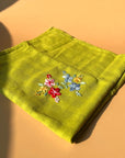 Seak Embroidered Tea Towel - Green (1 pc)