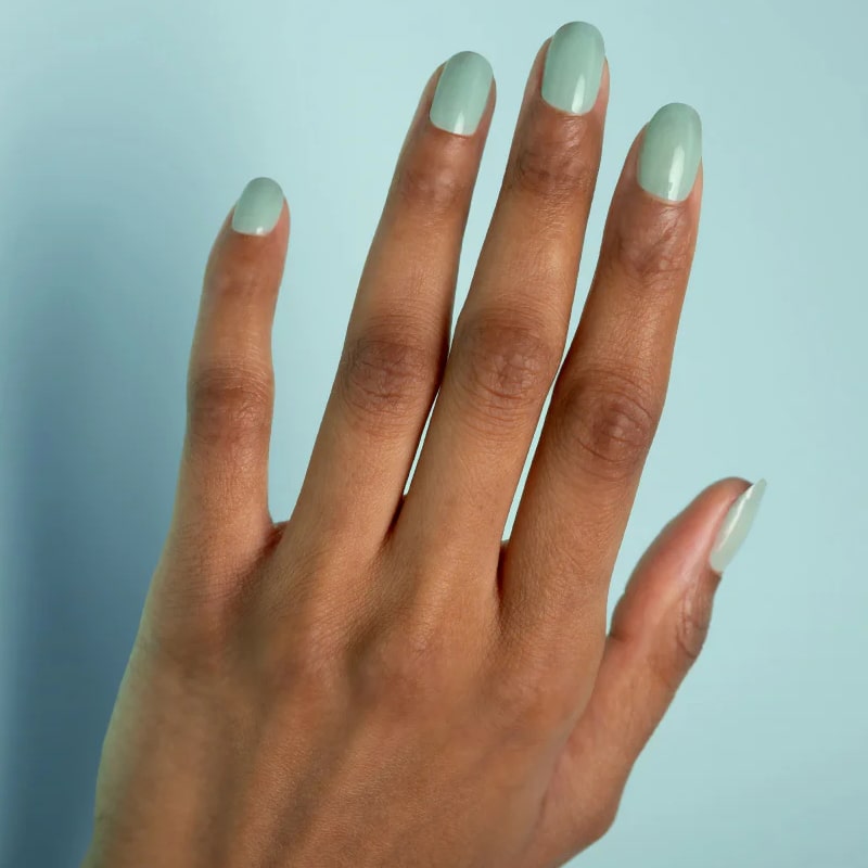 JINsoon Nail Lacquer - Charm - model hand shown with nail polish