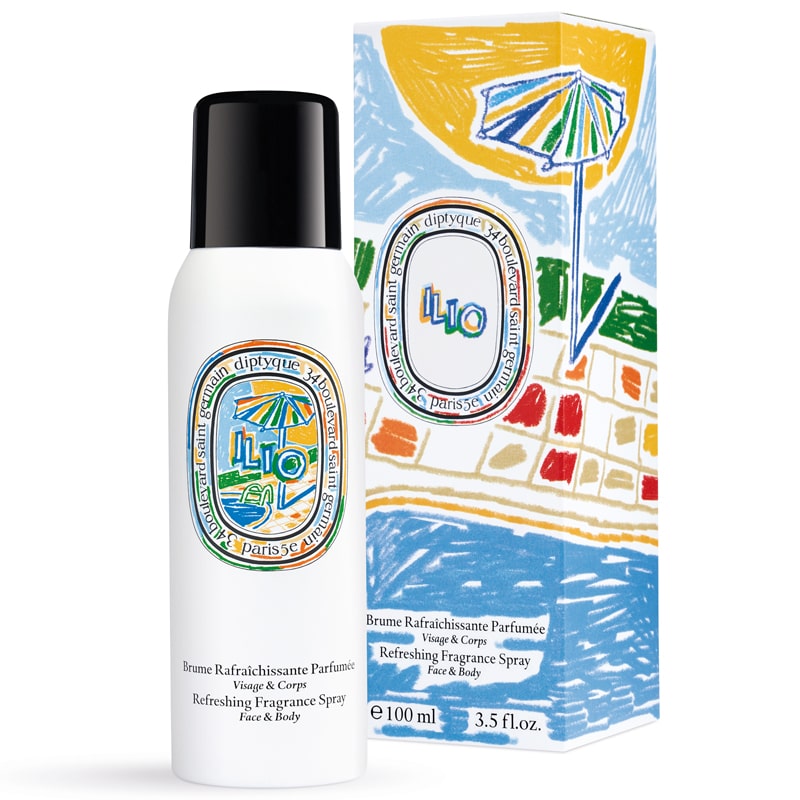 Diptyque Ilio Refreshing Spray For Face and Body - product shown next to box