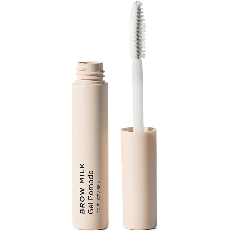 Rye Beauty Brow Milk (6 ml) shown with wand next to opened tube