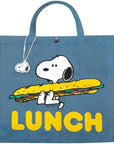 Three Potato Four 3P4 X Peanuts Vintage Market Tote - Snoopy Lunch (1 pc)