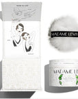 Madame Lemy All Natural Powder Deodorant - Lime - product shown with packaging and included puff