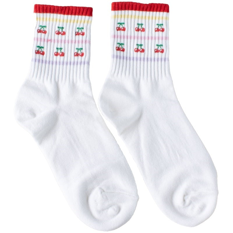 Tiepology Juicy Fruit Casual Socks - Cherry (1 pair)