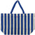 Cabana Stripe Beach Bag - Blue & White