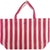 Cabana Stripe Beach Bag - Pink & White