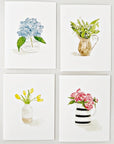 Emily Lex Studio Flower Notecards Set - four products in a square grid showing different designs