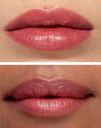 Chantecaille Cheetah Lip Veil - Acacia - product on two different models