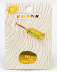 Yellow Owl Workshop Hairpin - Butter - product shown on packaging