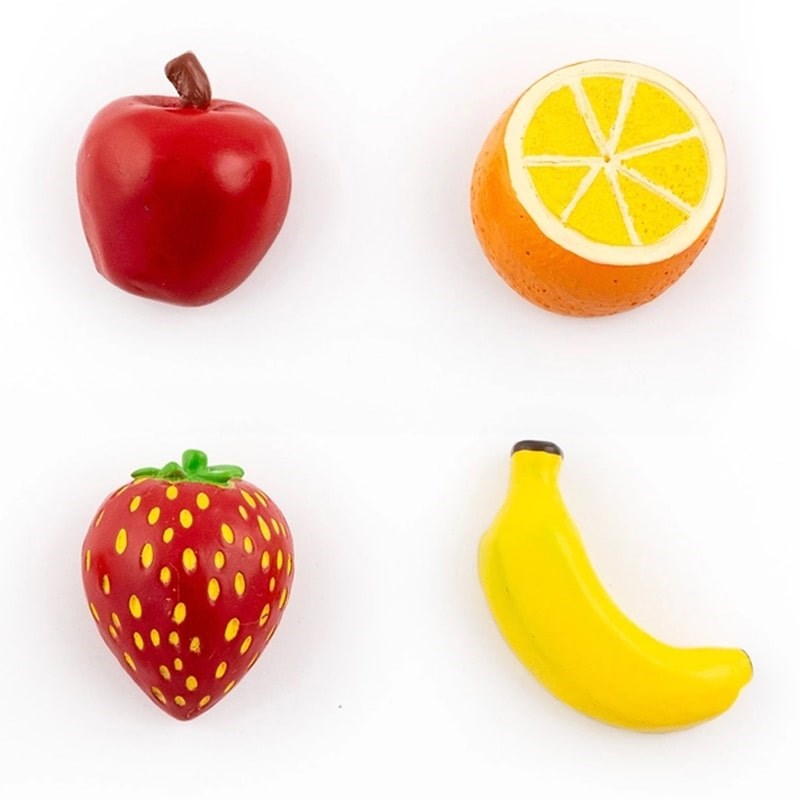 Three by Three Seattle Colorful Fruit Magnets (4 pcs)