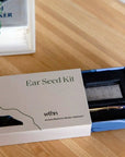 WTHN Gold Ear Seed Kit - Acupressure Accessory - product packaging opened showing contents