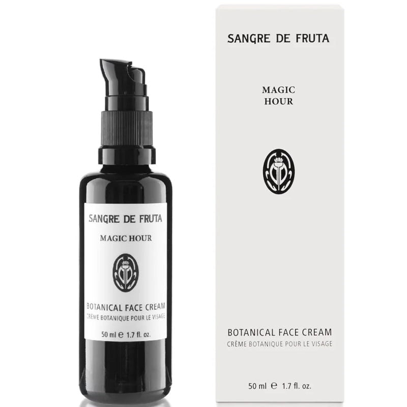 Sangre de Fruta Botanical Face Cream - Magic Hour - product shown next to packaging