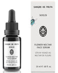 Sangre de Fruta Botanical Face Serum - Solis Flower Nectar - product shown next to packaging