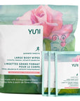 YUNI Beauty Yuni Rose Cucumber Shower Sheets Large Body Wipes (30 pcs)