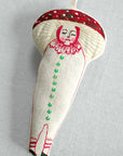 Skippy Cotton Baby Mushroom - Lavender Scented Token - close up of product showing details 