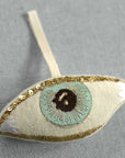 Skippy Cotton Evil Eye - Lavender Scented Token - close up of product detail