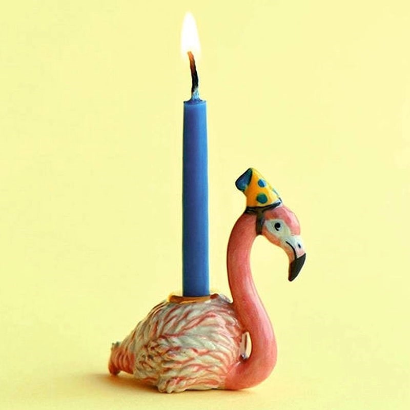 Camp Hollow Flamingo Cake Topper (1 pc)