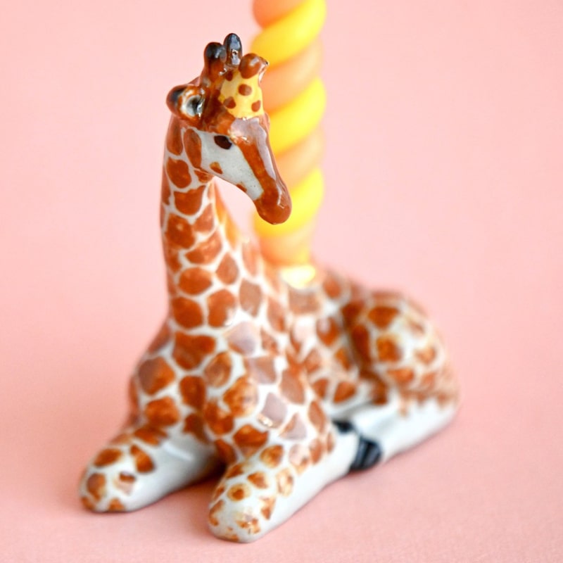 Camp Hollow Giraffe Cake Topper - front side of products details