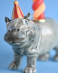 Camp Hollow Hippo Cake Topper - close up of products detail