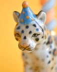 Camp Hollow Jaguar Cake Topper - close up of product head details