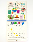 People I've Loved 2025 Only Good Things 12-Month Wall Calendar - product shown opened