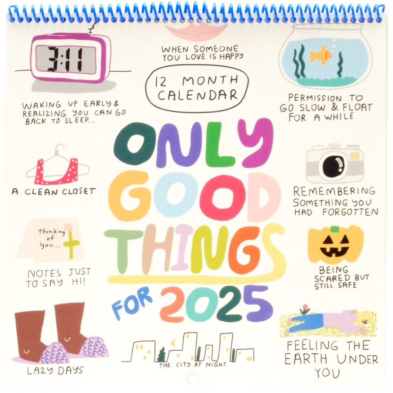 People I&#39;ve Loved 2025 Only Good Things 12-Month Wall Calendar (1 pc)